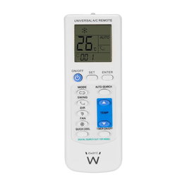Ewent Mando a Distancia Universal para Aire Acondicionado EW1579 - Compatible con Daikin, Fujitsu, Mitsubishi, LG, Samsung, Panasonic, Hisense, Toshiba, Sanyo