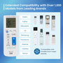 Ewent Mando a Distancia Universal para Aire Acondicionado EW1579 - Compatible con Daikin, Fujitsu, Mitsubishi, LG, Samsung, Panasonic, Hisense, Toshiba, Sanyo