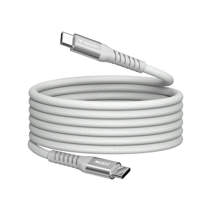 Verbatim Cable Magnético USB-C a USB-C 100W 1,2m Gris Verbatim Cable Magnético USB-C a USB-C 100W 1,2m Gris