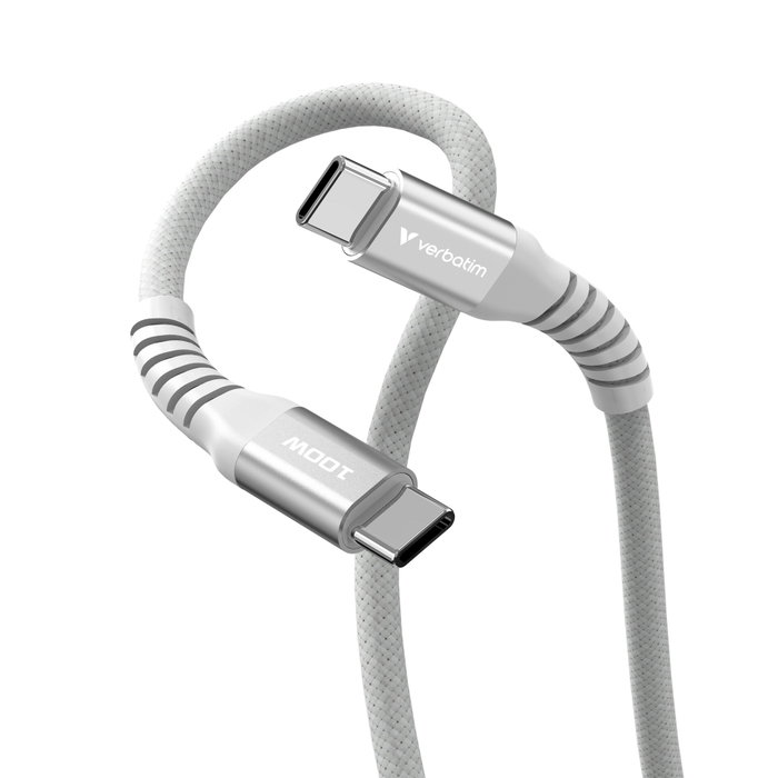 Verbatim Cable Magnético USB-C a USB-C 100W 1,2m Gris Verbatim Cable Magnético USB-C a USB-C 100W 1,2m Gris