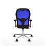 PIQUERAS Y CRESPO Silla de oficina Jorquera Sincro/Traslack Rojo y Azul