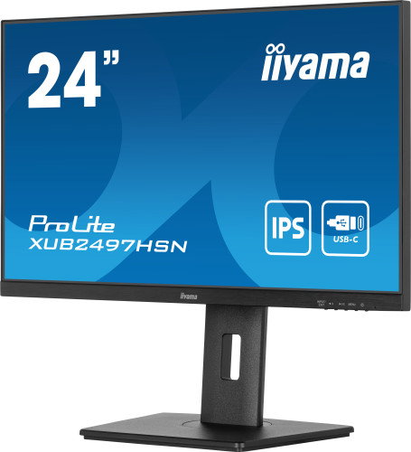 Iiyama Pantalla XUB2497HSN-B2 24" IPS Full HD USB-C Dock RJ45 Negro Iiyama Pantalla XUB2497HSN-B2 24" IPS Full HD USB-C Dock RJ45 Negro