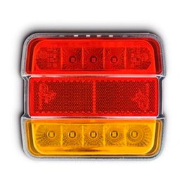 Goodyear Piloto trasero LED cuadrado con 5 funciones, 12V