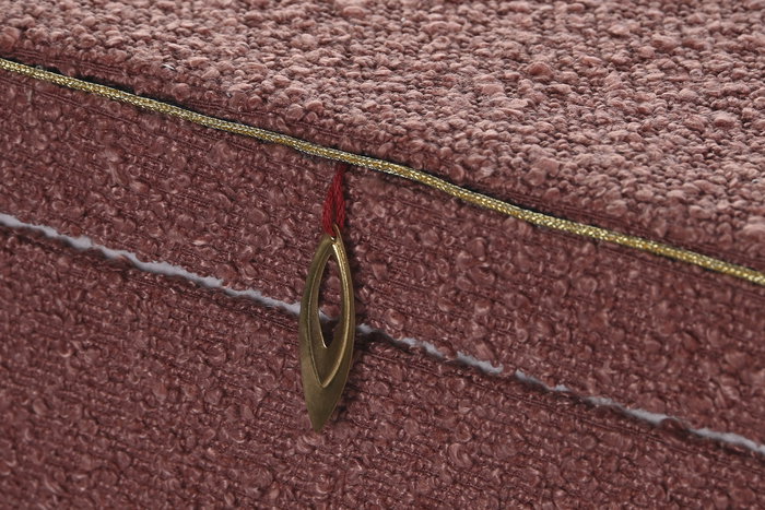 DKD Home Decor Joyero Glam Burdeos Poliester 22 x 12 x 9.5 cm (4 Unidades)