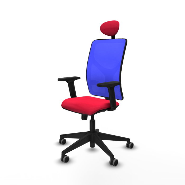 PIQUERAS Y CRESPO Silla de oficina Motilla con mecanismo Sincro, Rojo y Azul PIQUERAS Y CRESPO Silla de oficina Motilla con mecanismo Sincro, Rojo y Azul