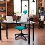 PIQUERAS Y CRESPO Silla de oficina Motilla con mecanismo Sincro, Rojo y Azul