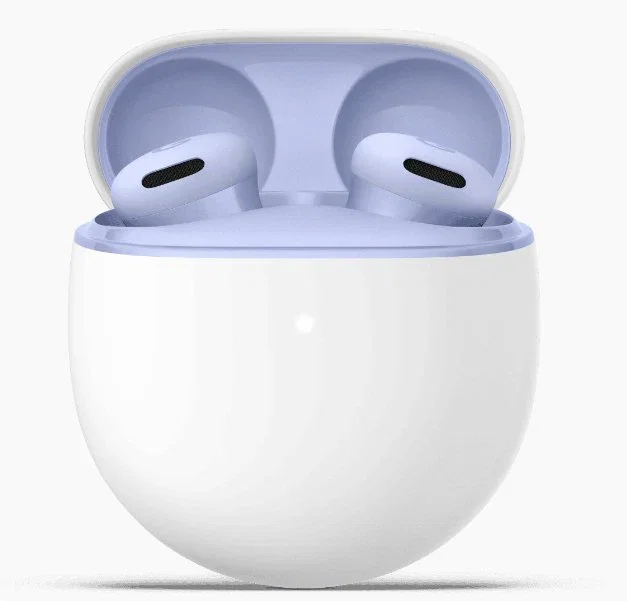 Google Pixel Buds 2a Iris - Auriculares Intrauditivos Inalámbricos Bluetooth 5.4 - Color Púrpura - Reducción de Ruido Activa (ANC) - Micrófono Integrado - Carga USB-C - IP54