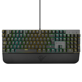 Phoenix technologies Teclado Mecánico Gaming MK1 Elite Layout Español Switches Marrones RGB Anti-Ghosting Reposamuñecas Magnético Gris/Negro