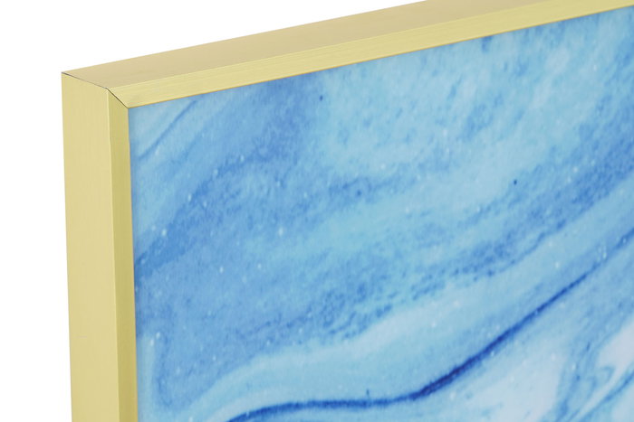 DKD Home Decor Cuadro Moderno Azul Dorado 2.5 x 120 x 80 cm Cristal y Aluminio (2 Unidades) DKD Home Decor Cuadro Moderno Azul Dorado 2.5 x 120 x 80 cm Cristal y Aluminio (2 Unidades)