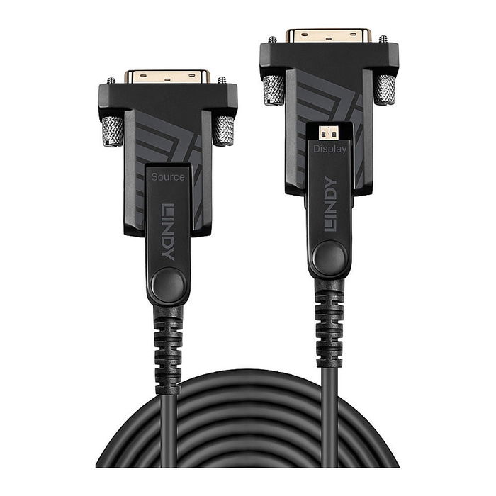 LINDY 38320 Cable de Fibra Óptica Híbrida Micro-HDMI a Micro-HDMI 18G Chapado en Oro 10m