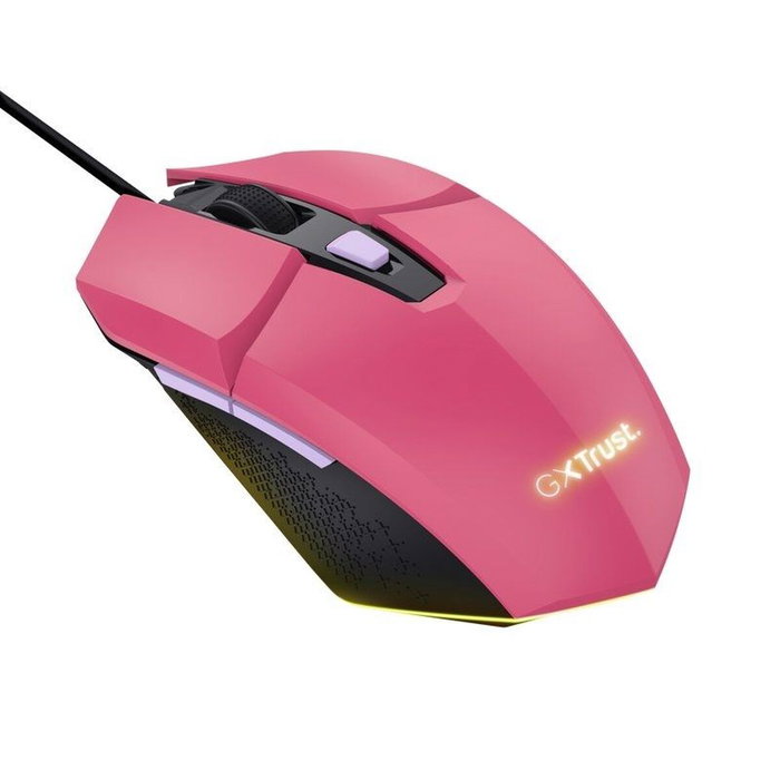 Trust GXT 109 Felox Ratón Gaming Rosa