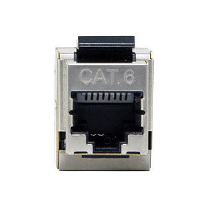 EQUIP Equip 125590 - 8 Piezas Conector Plano Keystone-Koppler Magnéticamente Protegida Cat6 2xRJ45 Hembra Color Plata