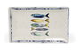 Inde Bandeja Melamina Brillo Peixe 30 x 20 x 2.5 cm La Mediterrane (12 Unidades)