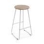 Conjunto de Mesa con 2 Sillas Versa Blanco PVC Metal Madera MDF 40 x 120 x 100 cm