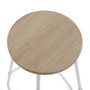 Conjunto de Mesa con 2 Sillas Versa Blanco PVC Metal Madera MDF 40 x 120 x 100 cm
