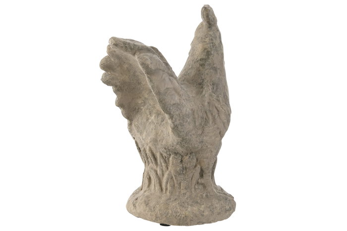 DKD Home Decor Figura Gallina Gris Cemento 12 x 22 x 17 cm