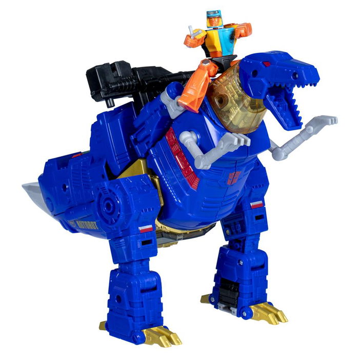 Hasbro Transformers G2 Universe Grimlock Figura de Acción Líder Clase Líder Transforma Robot a Dinosaurio 22 Pasos 19 cm Incluye Cañón Blaster