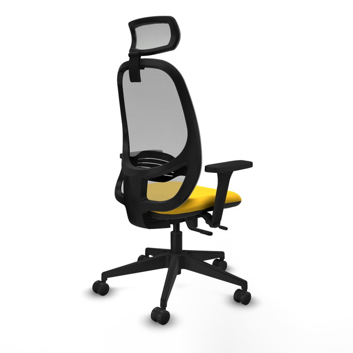 PIQUERAS Y CRESPO Silla de oficina Cilanco Amarillo y Gris PIQUERAS Y CRESPO Silla de oficina Cilanco Amarillo y Gris