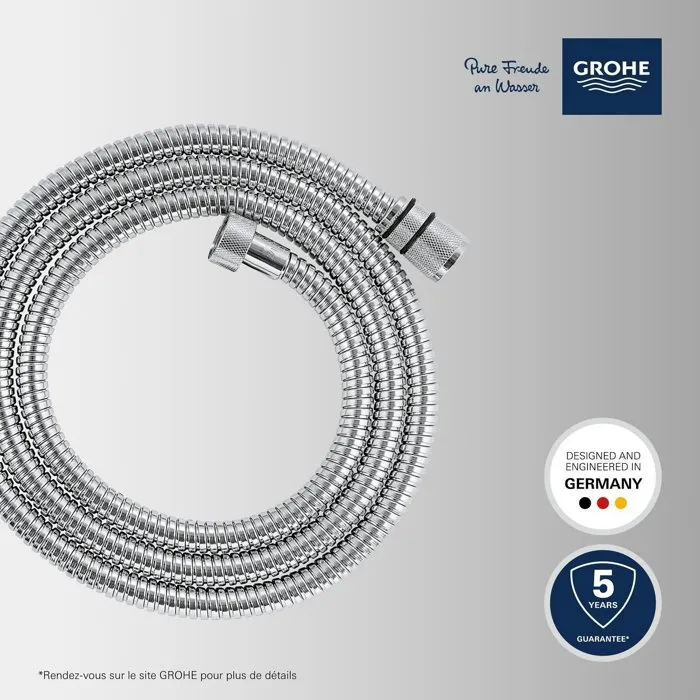 Grohe 22100000 Manguera de ducha VitalioFlex, Metal, 1,75 m