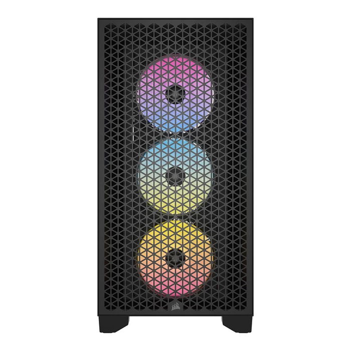 Corsair CC-9011255-WW Caja de PC Midi Tower Negra con Vidrio Templado e Iluminación RGB Multi ATX