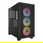 Corsair CC-9011255-WW Caja de PC Midi Tower Negra con Vidrio Templado e Iluminación RGB Multi ATX
