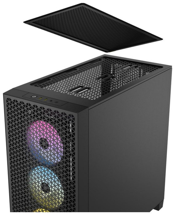 Corsair 3000D RGB TG Black CC-9011255-WW Torre Media Negra Cristal Templado
