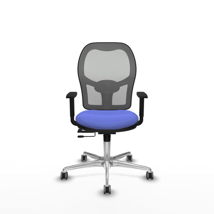 PIQUERAS Y CRESPO Silla de oficina Jorquera con mecanismo Sincro/Traslack, Azul claro y Gris PIQUERAS Y CRESPO Silla de oficina Jorquera con mecanismo Sincro/Traslack, Azul claro y Gris