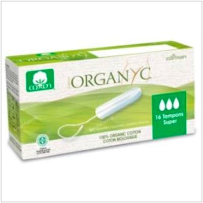 ORGANYC Tampones súper sin aplicador, 16 unidades