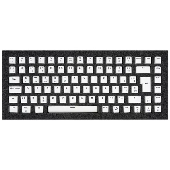 Hiditec GM1K Set de Keycaps PBT 85 Piezas, Layout ISO-Español para Teclados 75% - KEYCP1000