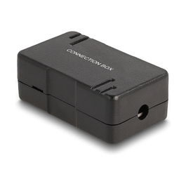 DeLOCK Caja de Conexiones de Red LSA Cat.6, Negro, Metal y Plástico, 24 AWG, 41 x 69 x 26 mm