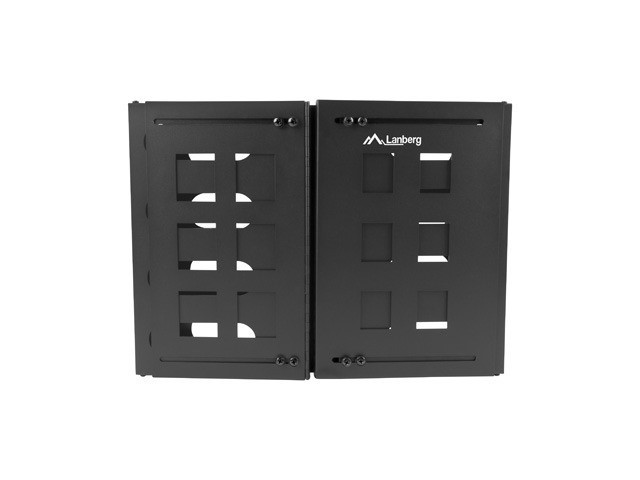 Lanberg FB01-5408-10B Soporte plegable de rack 19 8U Negro