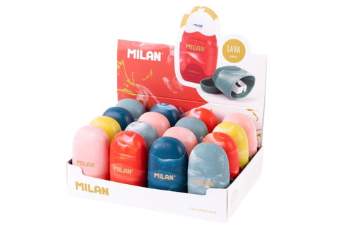 Milan Capsule Lava Afilaborras con Depósito Caja Expositora de 16 Unidades