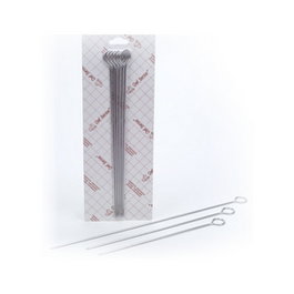 Menaje Chef-Service Brocheta Cilíndrica 30 cm para Parrilla de Acero Inoxidable, Modelo Brocheta, Familia Cocina