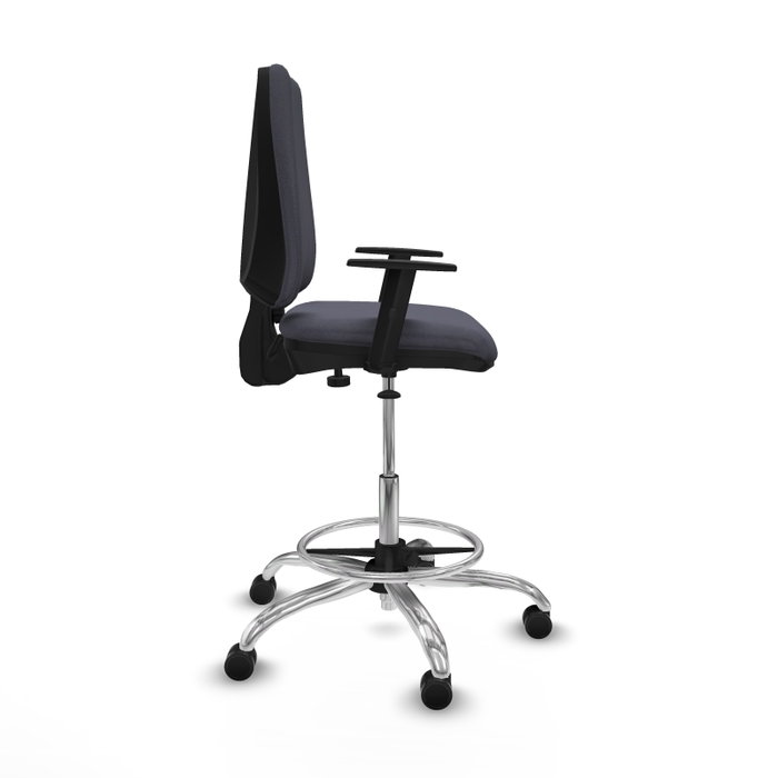 PIQUERAS Y CRESPO Taburete Elche CP Bali gris oscuro brazos 1D PIQUERAS Y CRESPO Taburete Elche CP Bali gris oscuro brazos 1D