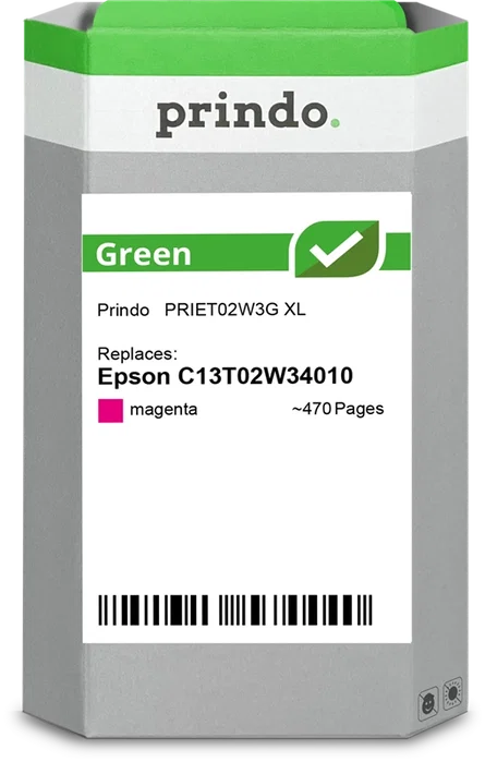 Prindo Cartucho de tinta Magenta PRIET02W3G Green XL Prindo Cartucho de tinta Magenta PRIET02W3G Green XL