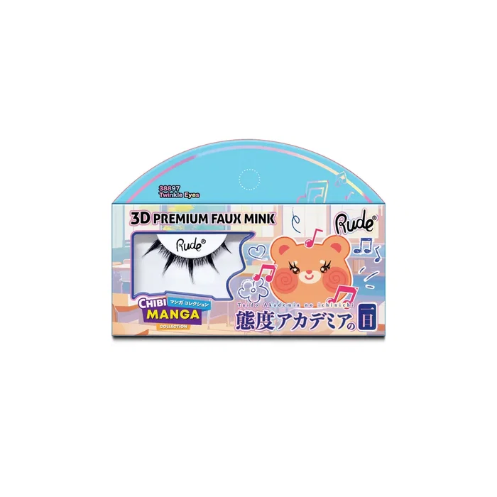 Rude Cosmetics Chibi Manga Faux Mink - Twinkle Eyes Rude Cosmetics Chibi Manga Faux Mink - Twinkle Eyes