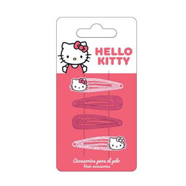 Cerdá Accesorios Pelo Clips 4 Piezas Hello Kitty 6.5 x 12.5 x 2.0 cm