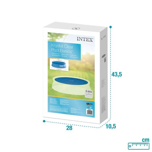 Intex Cobertor Solar Piscina Easy Set Diámetro 244 cm PVC