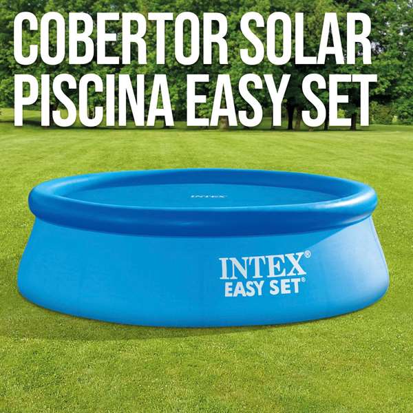 Intex Cobertor Solar Piscina Easy Set Diámetro 244 cm PVC