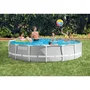 Intex Piscina Prism Frame Diámetro 457x107 cm con Bomba, Filtro y Escalera