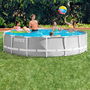 Intex Piscina Prism Frame Diámetro 457x107 cm con Bomba, Filtro y Escalera