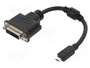 DeLOCK 65563 Adaptador de Micro-HDMI macho a DVI-D hembra 20 cm