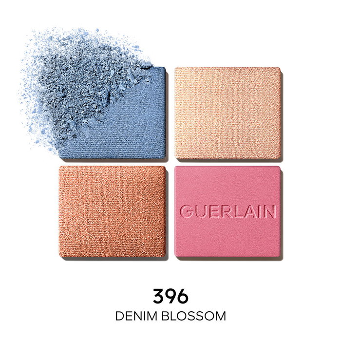 Guerlain OMBRES G Sombras Ojos 4 Tonos Edición Limitada #396-Denim Blossom 6g
