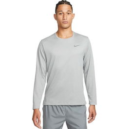 Camiseta de Manga Larga Hombre Nike Dri-Fit Uv Miler Long-Sl Gris 12-13 Años