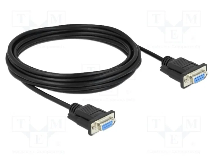 DeLOCK Cable serie RS-232 D-Sub9 hembra a hembra null modem 5 m DeLOCK Cable serie RS-232 D-Sub9 hembra a hembra null modem 5 m