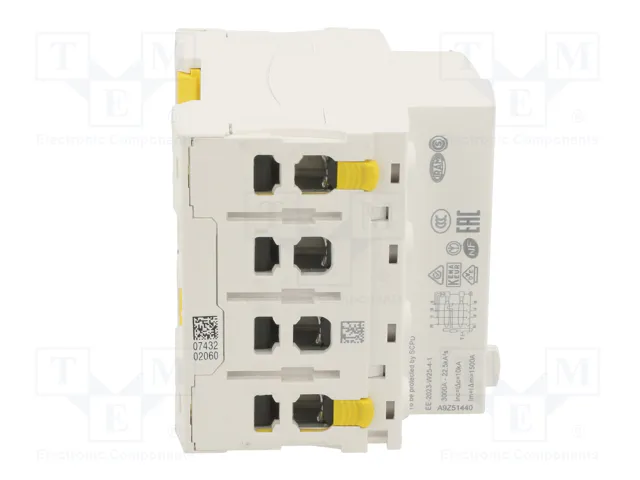 Schneider A9Z51440 Interruptor Diferencial Tipo B 4 Polos 40A 30mA Schneider A9Z51440 Interruptor Diferencial Tipo B 4 Polos 40A 30mA