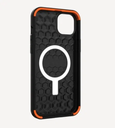 Urban Armor Gear Funda Civilian para iPhone 14 Plus (6.7") Negro - Compatible con MagSafe, Resistente a Golpes y Caídas