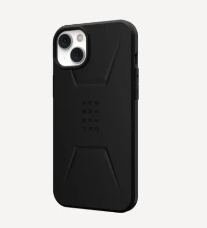 Urban Armor Gear Funda Civilian para iPhone 14 Plus (6.7") Negro - Compatible con MagSafe, Resistente a Golpes y Caídas