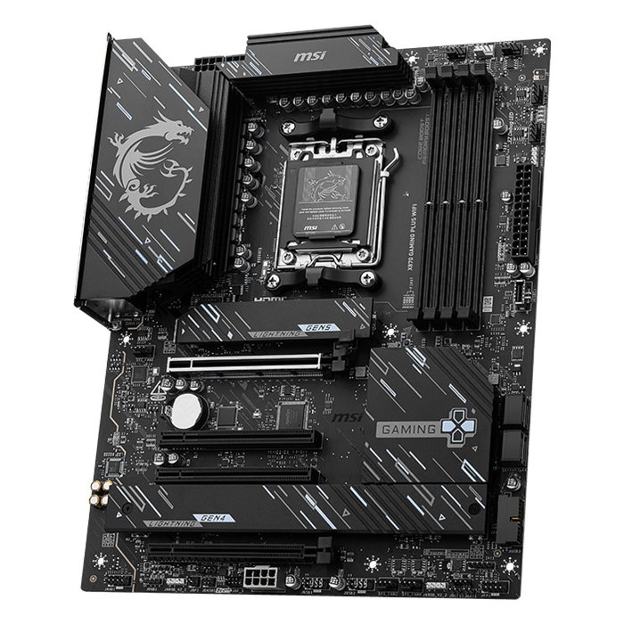 MSI PRO X870 Gaming Plus Wifi, Placa Base AMD Zócalo AM5 ATX DDR5, Compatible Ryzen 7000/8000/9000, Wi-Fi 7, Bluetooth 5.4