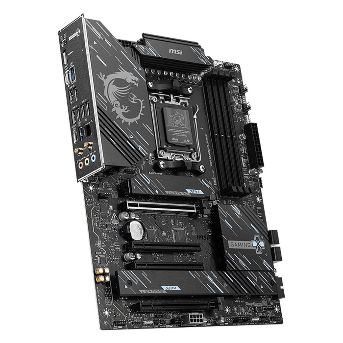 MSI PRO X870 Gaming Plus Wifi, Placa Base AMD Zócalo AM5 ATX DDR5, Compatible Ryzen 7000/8000/9000, Wi-Fi 7, Bluetooth 5.4